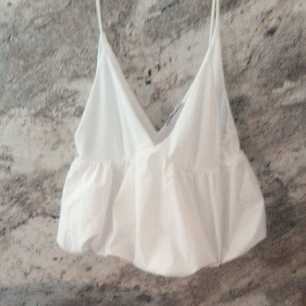 Zara White Camisole Top